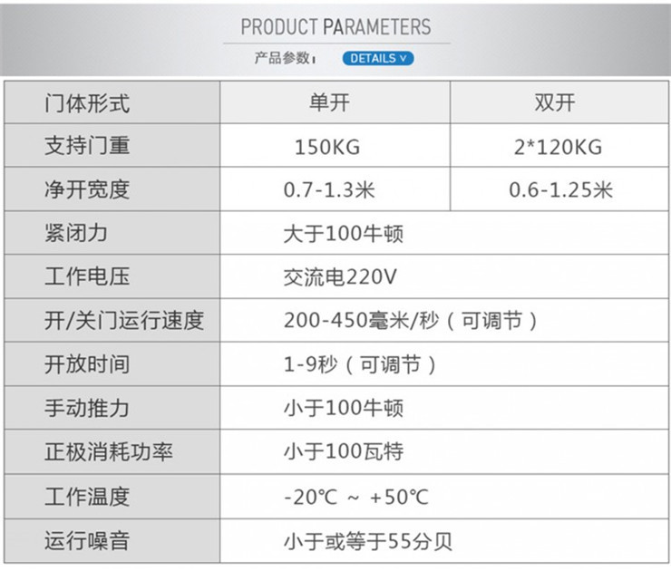 嘉鑫自动平开门ES-120电动自动门 感应门禁 加重型